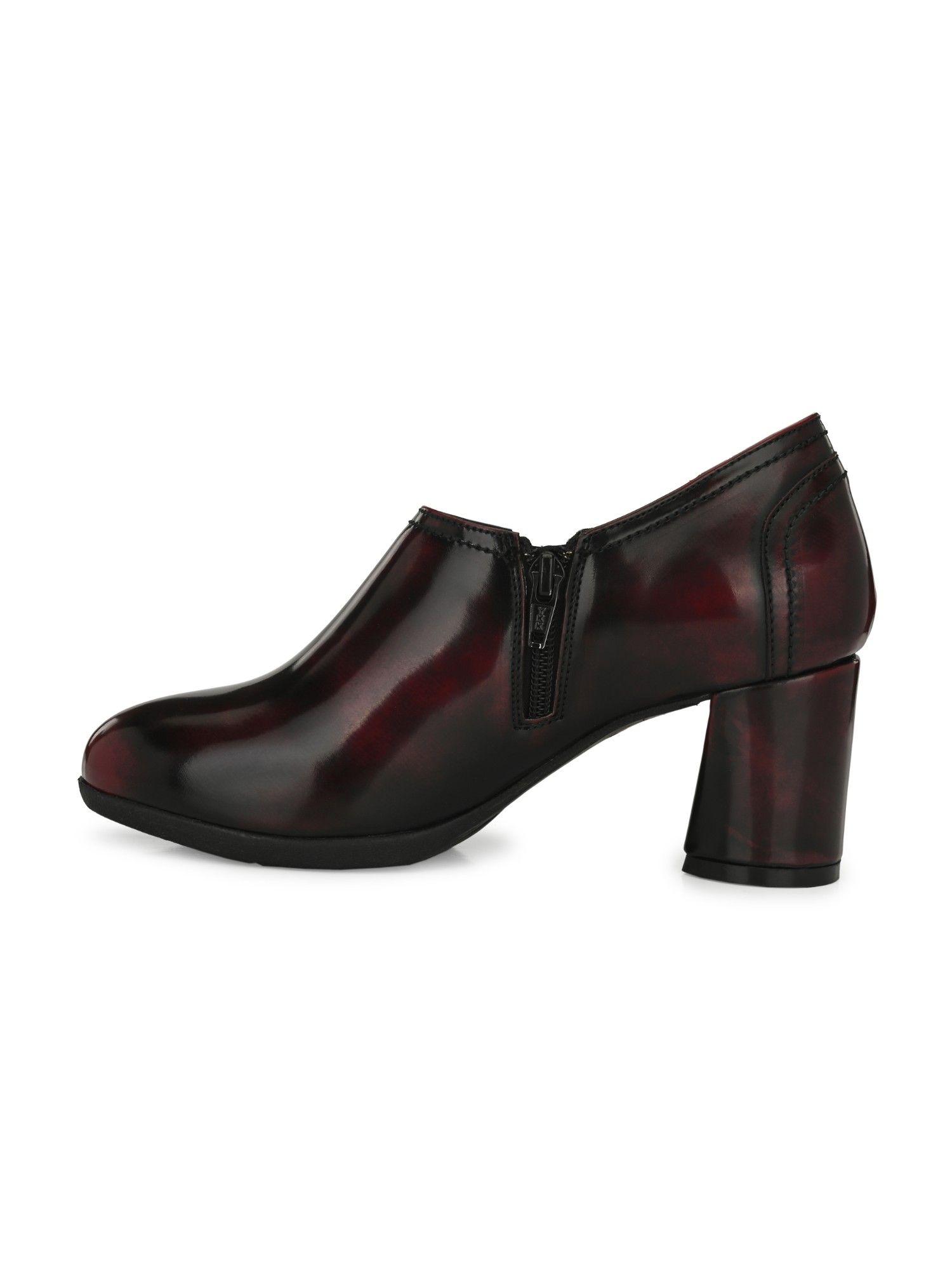 cherry solid womens pumps