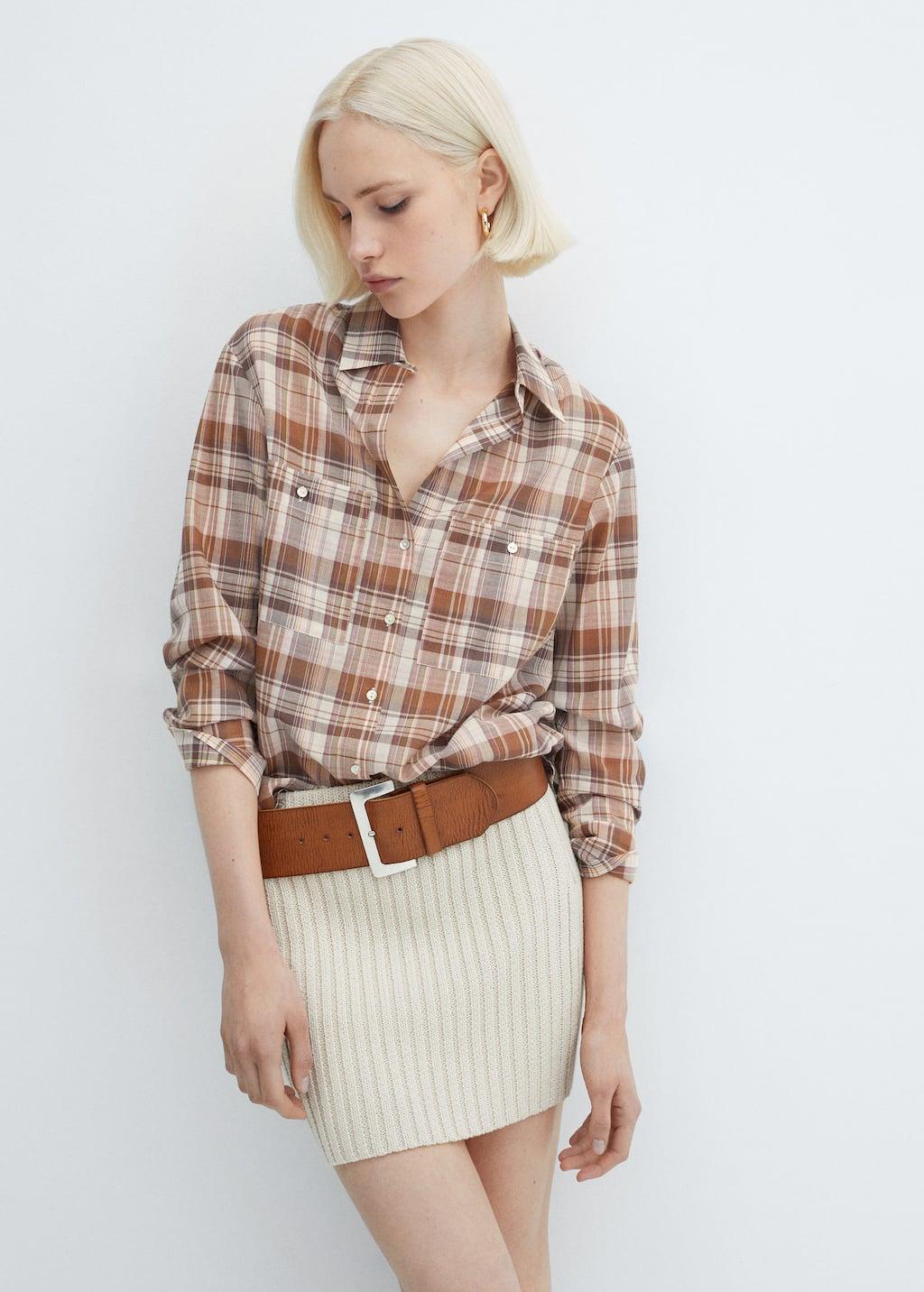 chest-pocket check shirt