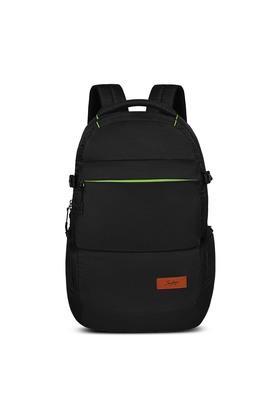 chester pro 03 zip closure polyester laptop backpack - black