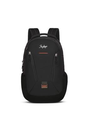 chester pro 01 zip closure polyester laptop backpack - black