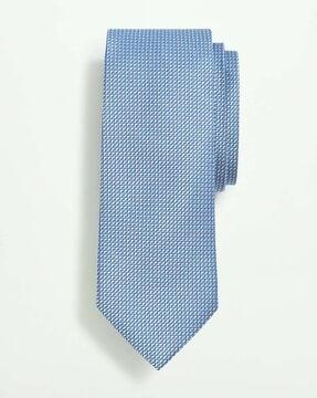 chevron pattern silk tie