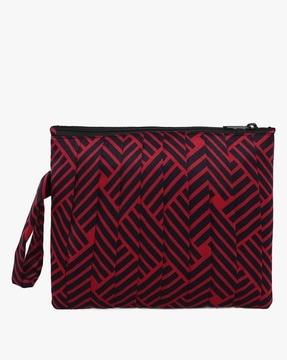 chevron print multipurpose pouch