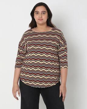 chevron print top