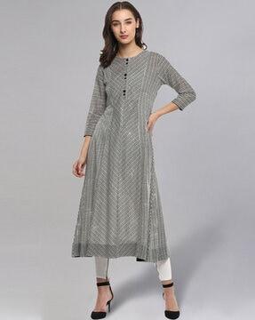 chevron straight kurta