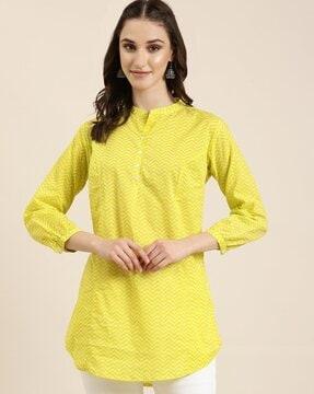 chevrons a-line kurti