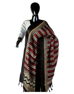 chevrons khadi silk dupatta