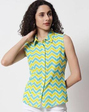 chevrons print shirt