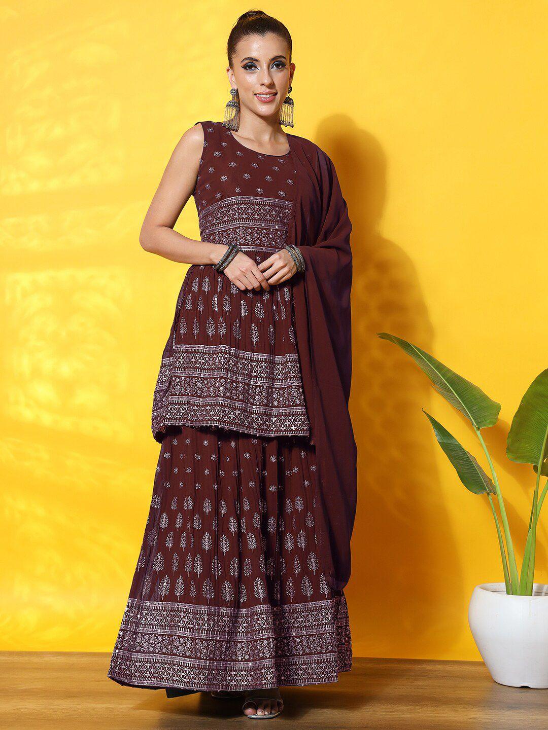 chhabra 555 foil printed lehenga choli