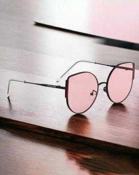 chi0077 cat-eye oversized uv protected sunglasses
