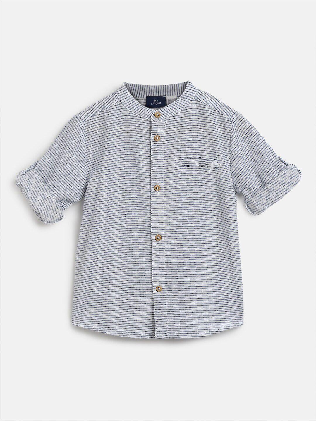 chicco boys striped comfort casual shirt