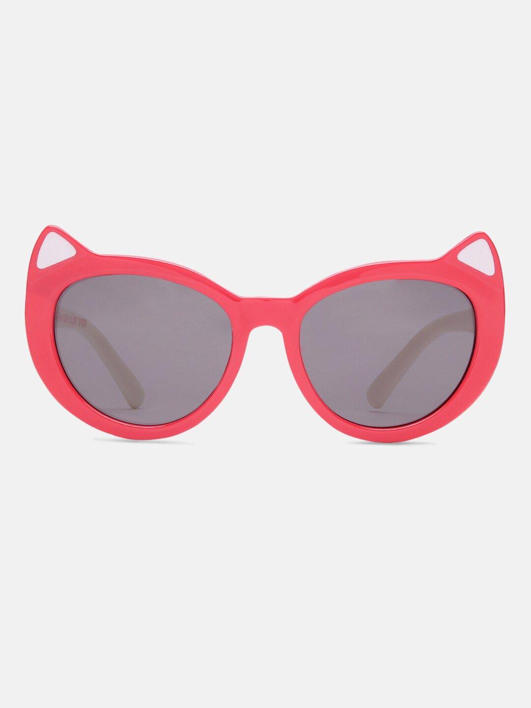 chicco girls grey lens & red cateye sunglasses with uv protected lens