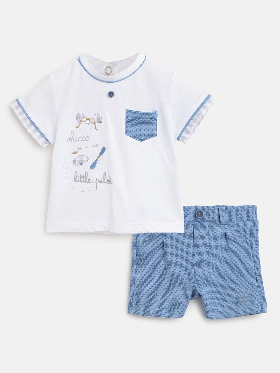 chicco-infant-boys-printed-pure-cotton-t-shirt-with-shorts