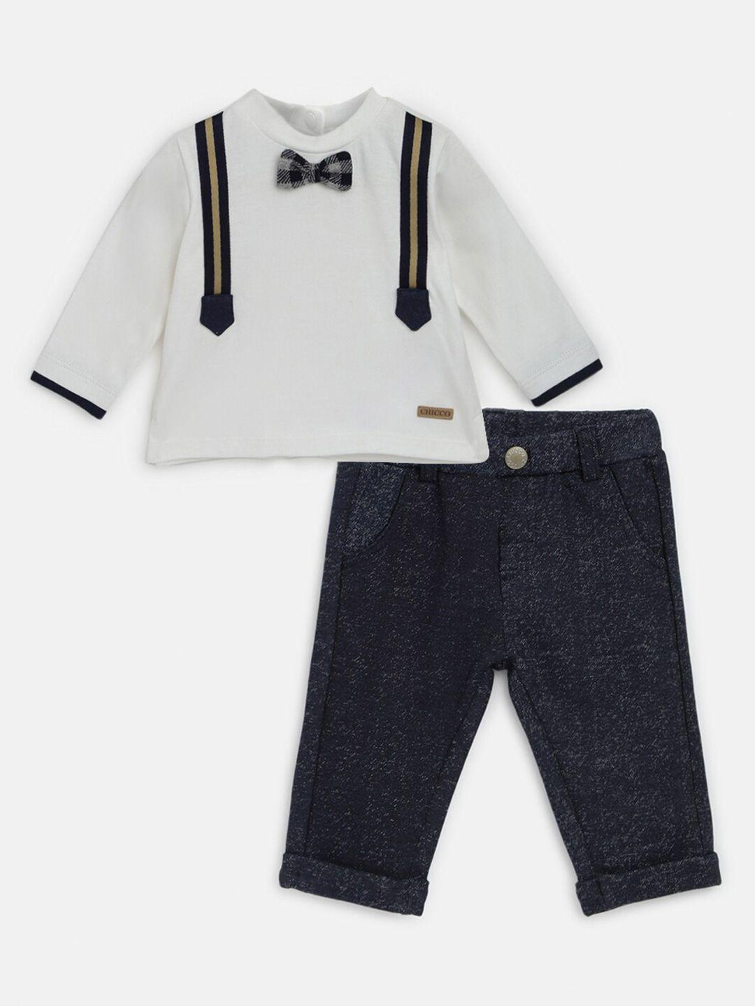 chicco infant boys t-shirt with trousers