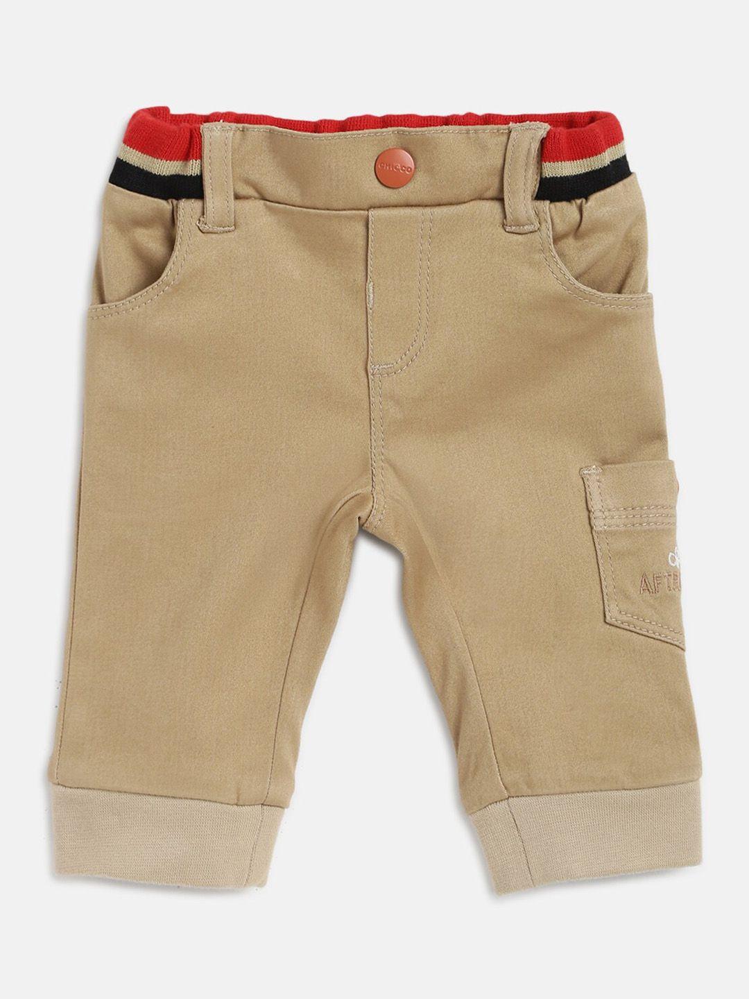 chicco boys camel brown relaxed joggers trousers