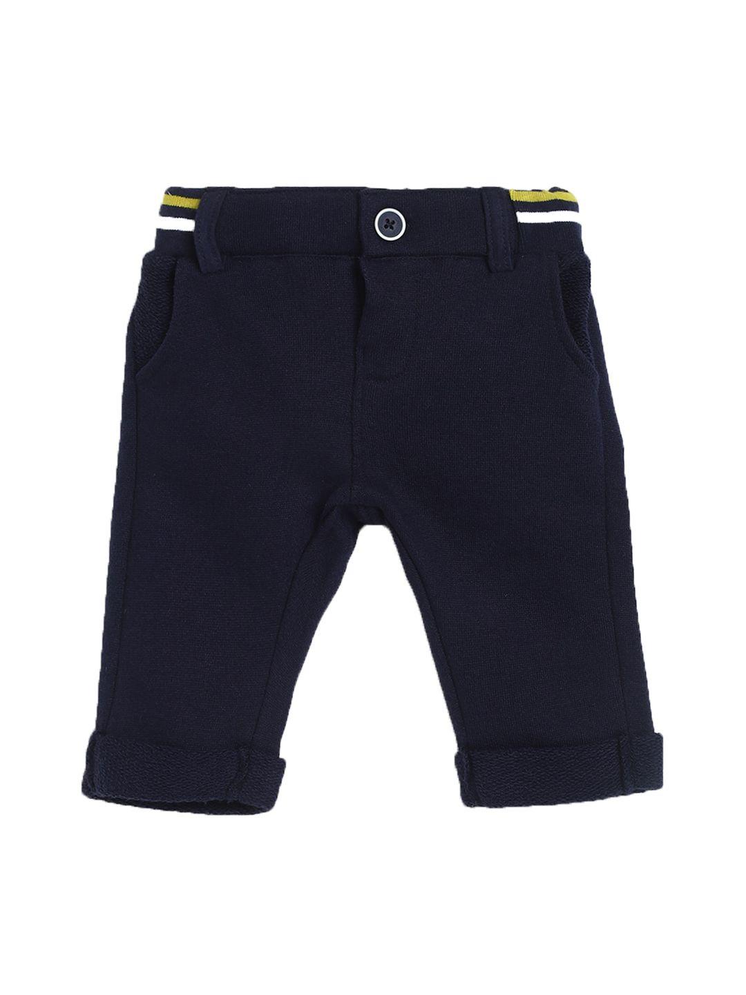 chicco boys cotton mid-rise relaxed trousers