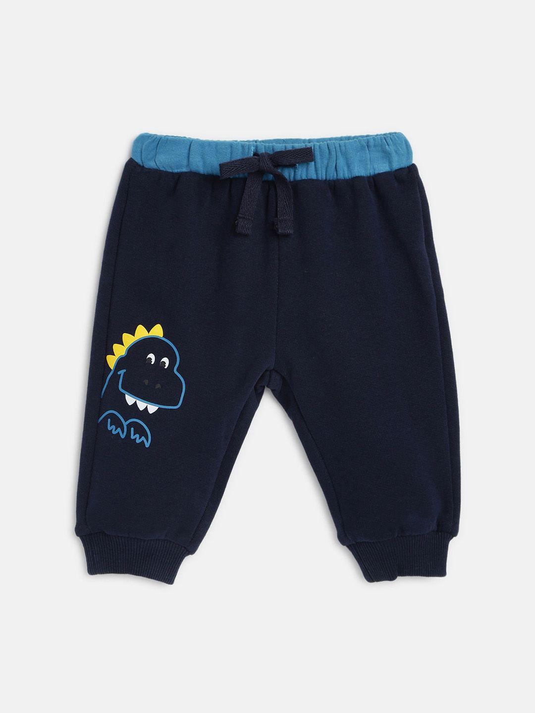 chicco boys mid-rise printed comfort cotton joggers