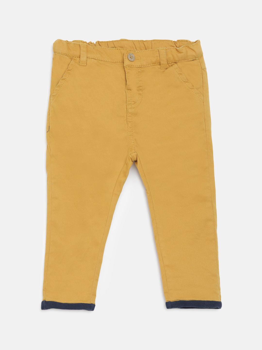 chicco boys mustard yellow trousers