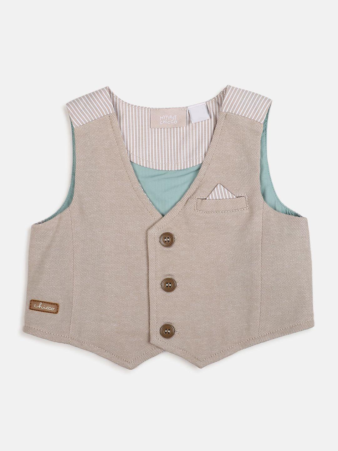 chicco boys sleeveless crop tailored jacket