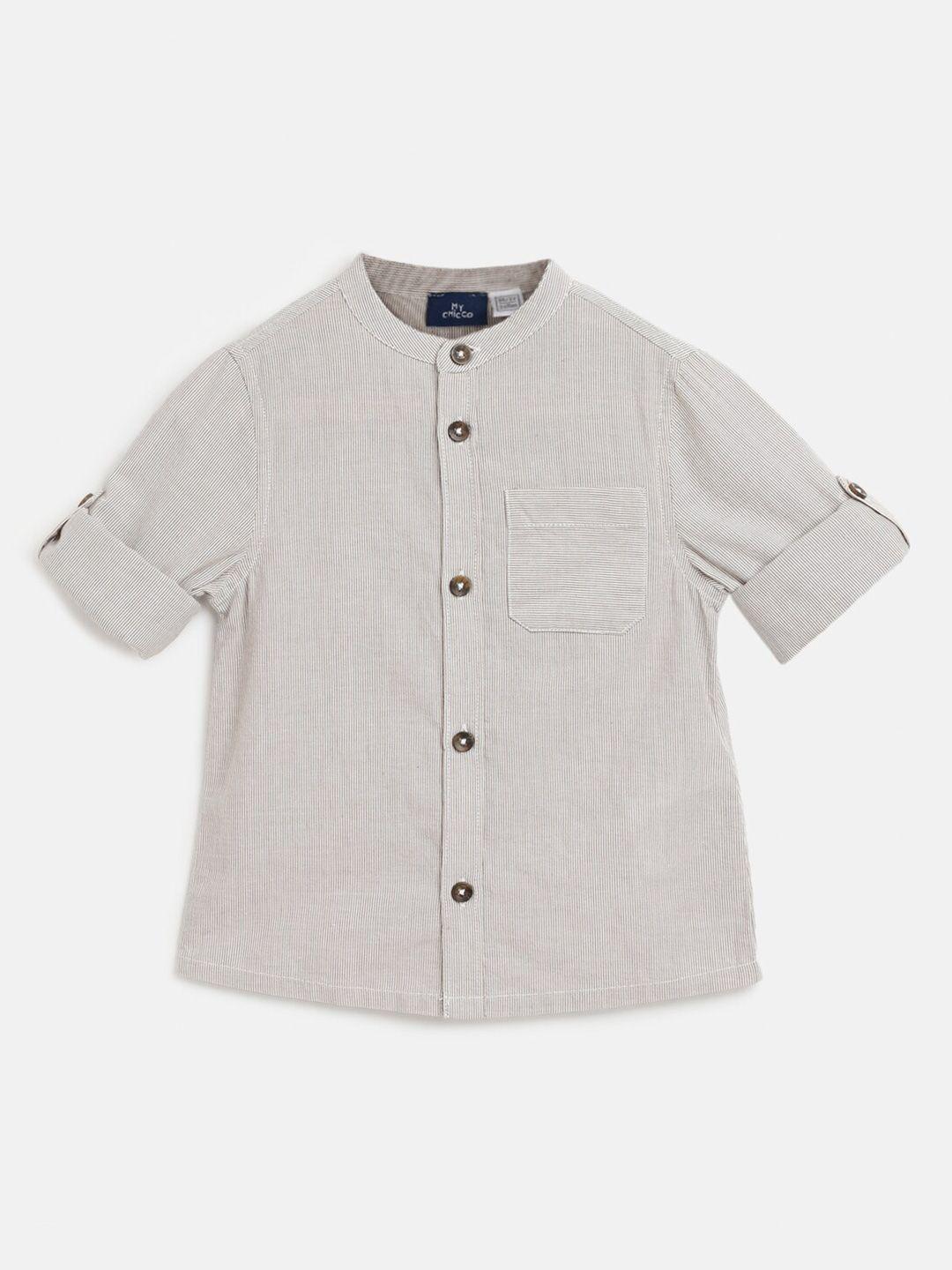 chicco boys striped comfort cotton casual shirt