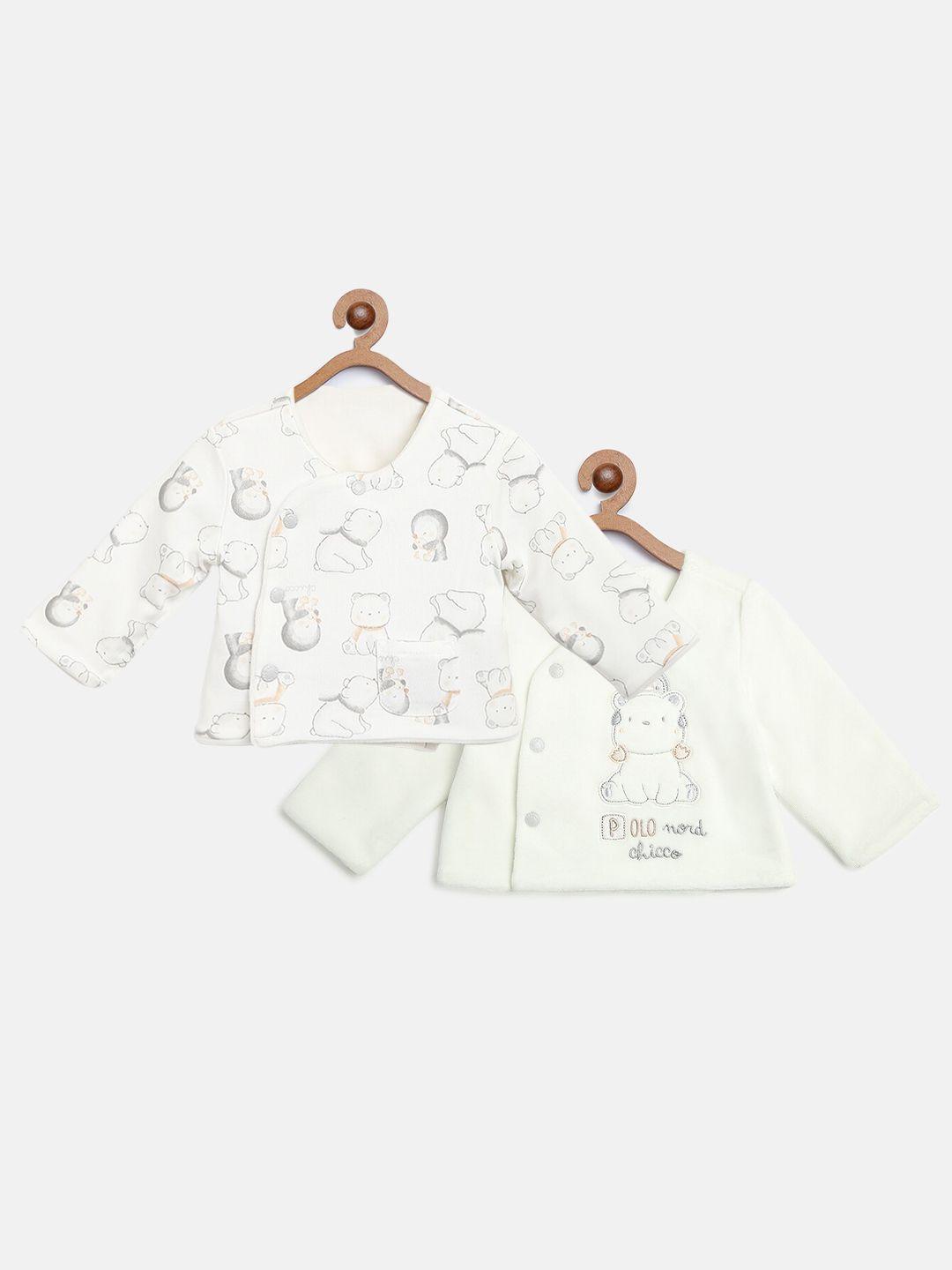 chicco infant better cotton off reversible sustainable cardigan