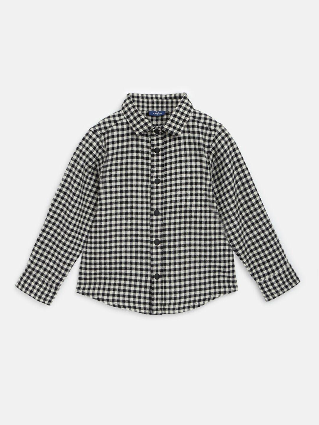 chicco infants comfort checked cotton casual shirt