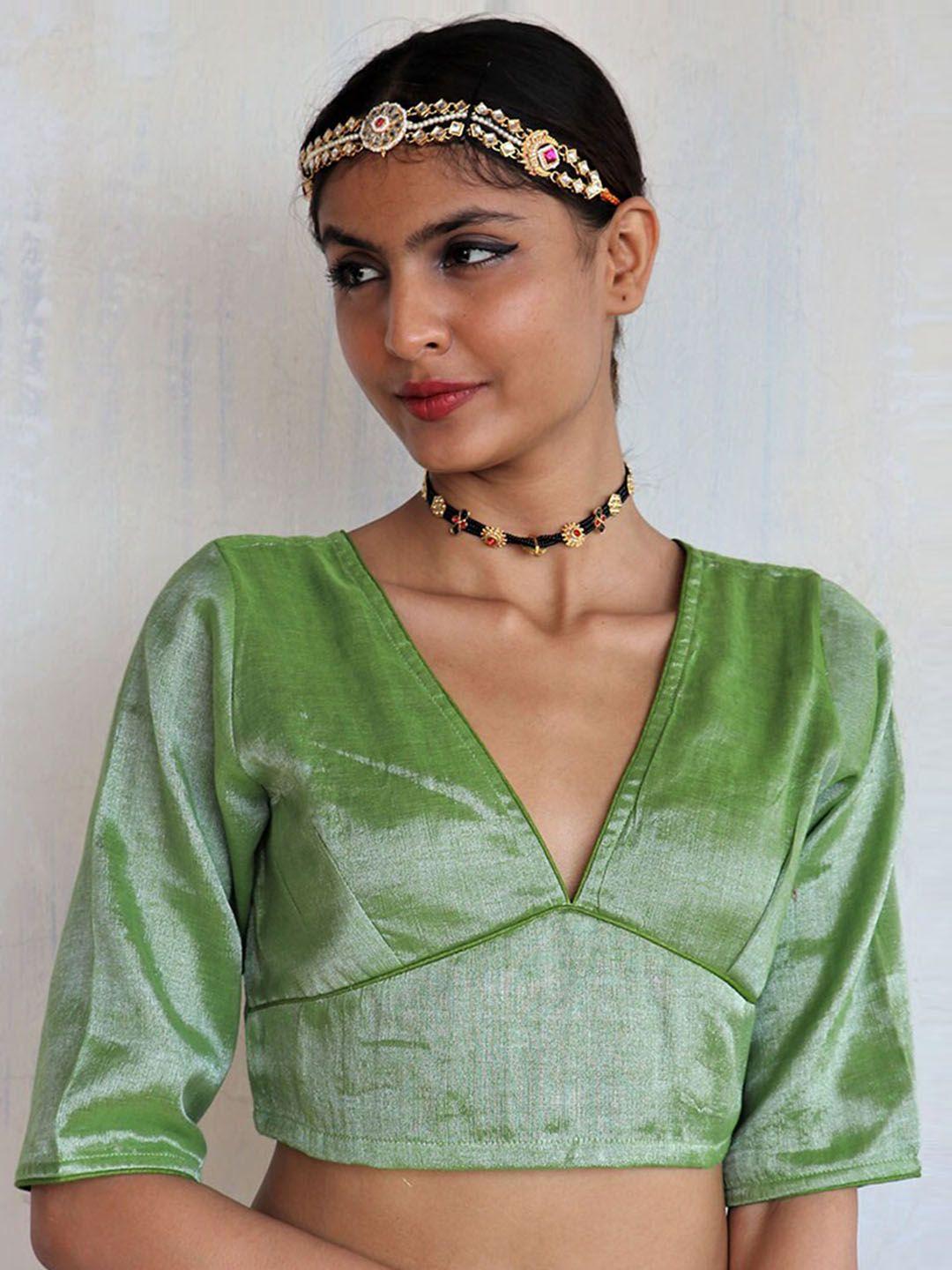 chidiyaa cotton saree blouse