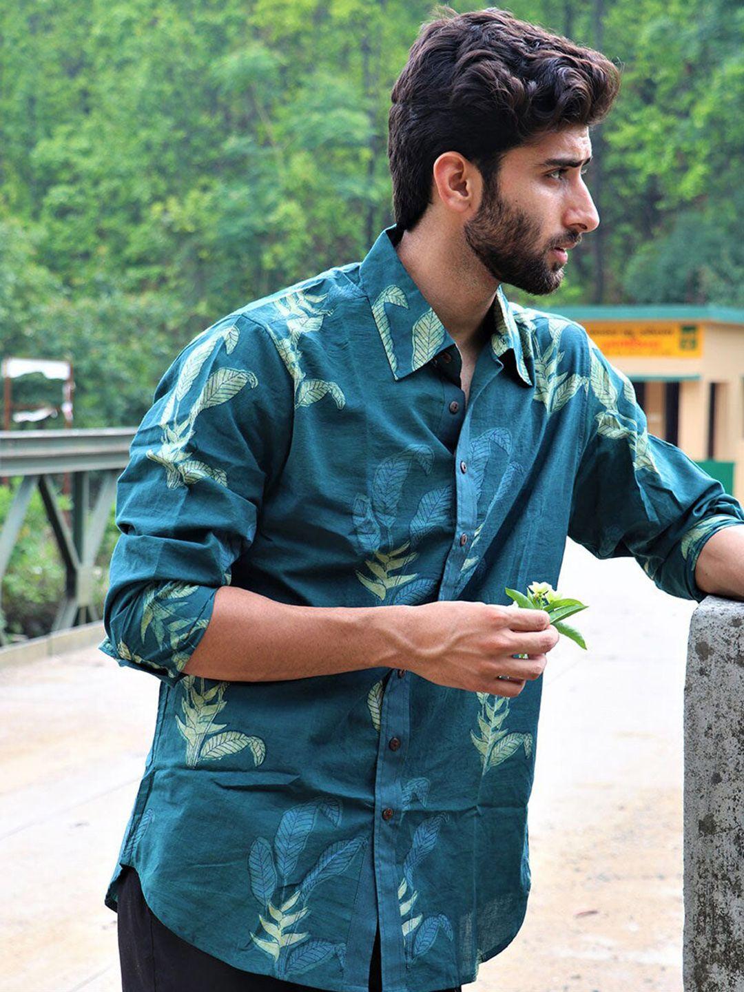 chidiyaa floral printed cotton casual shirt