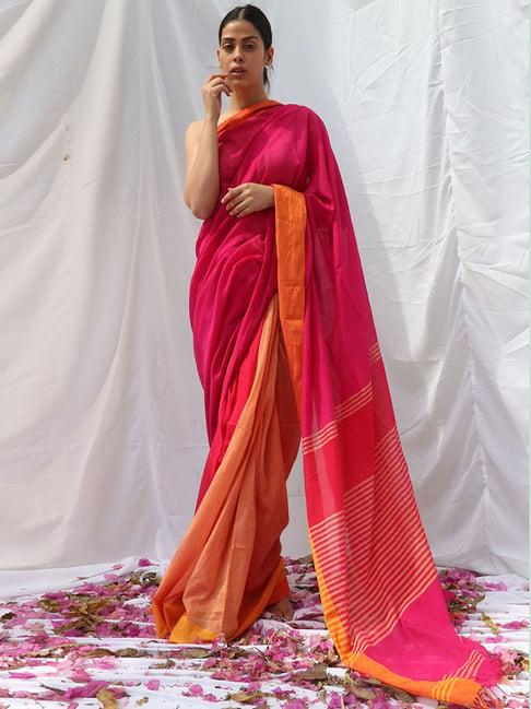 chidiyaa khwab handwoven cotton saree - lidd