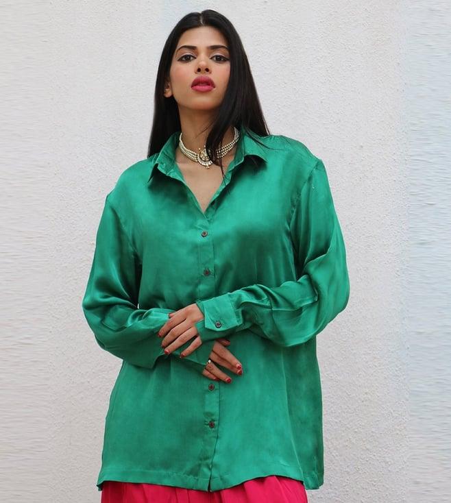 chidiyaa marissa modal silk shirt