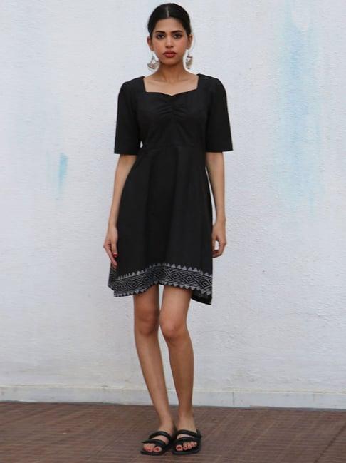 chidiyaa nomad farrah blockprinted cotton dress