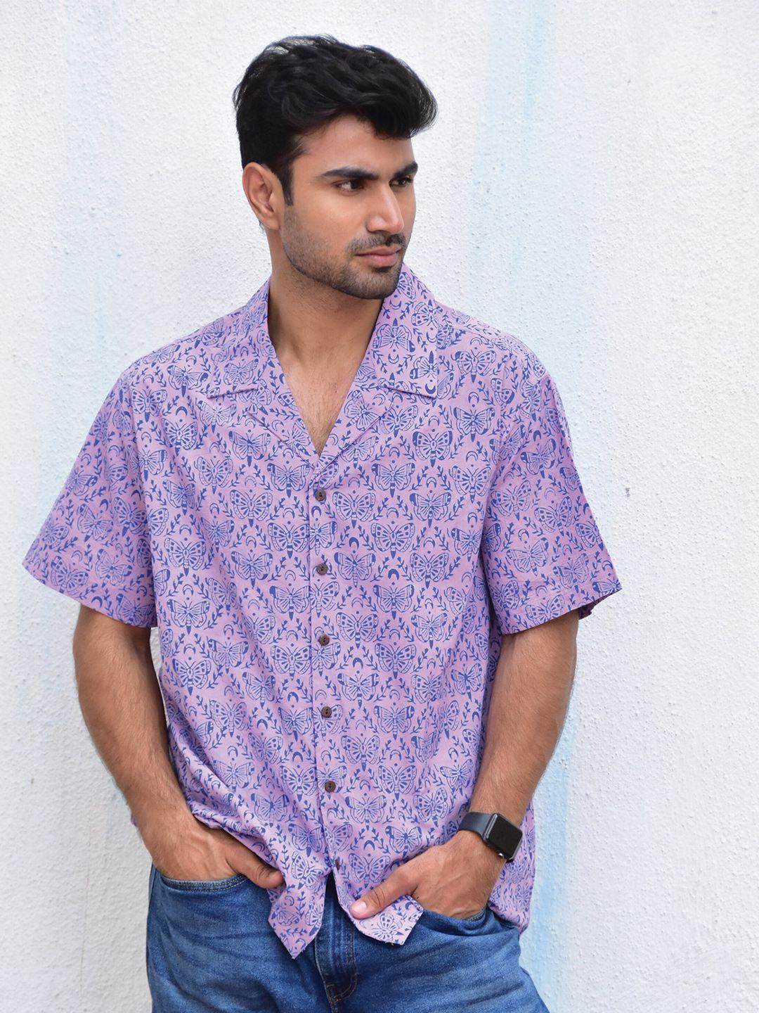 chidiyaa original conversational printed pure cotton casual shirt