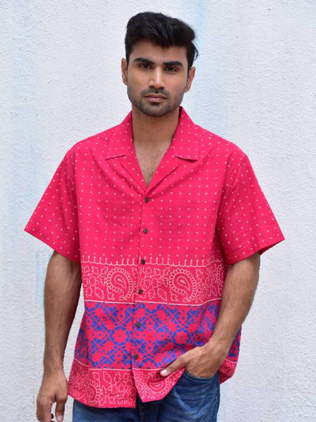 chidiyaa original graphic printed pure cotton casual shirt