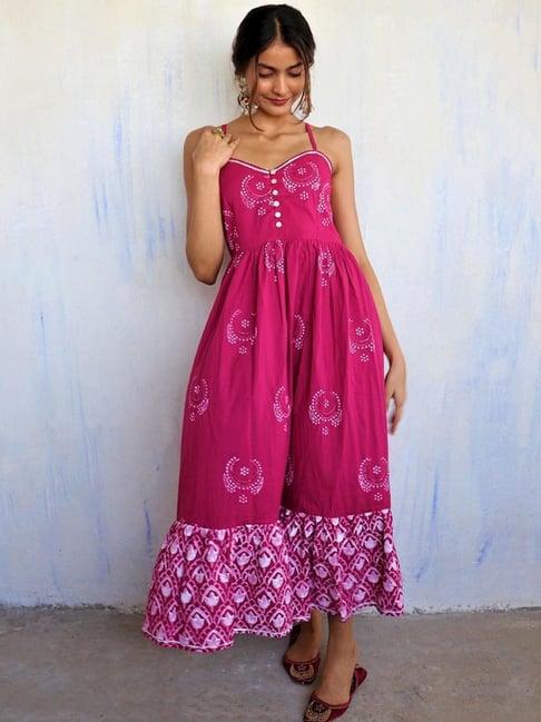 chidiyaa pink juhi reyhana dress