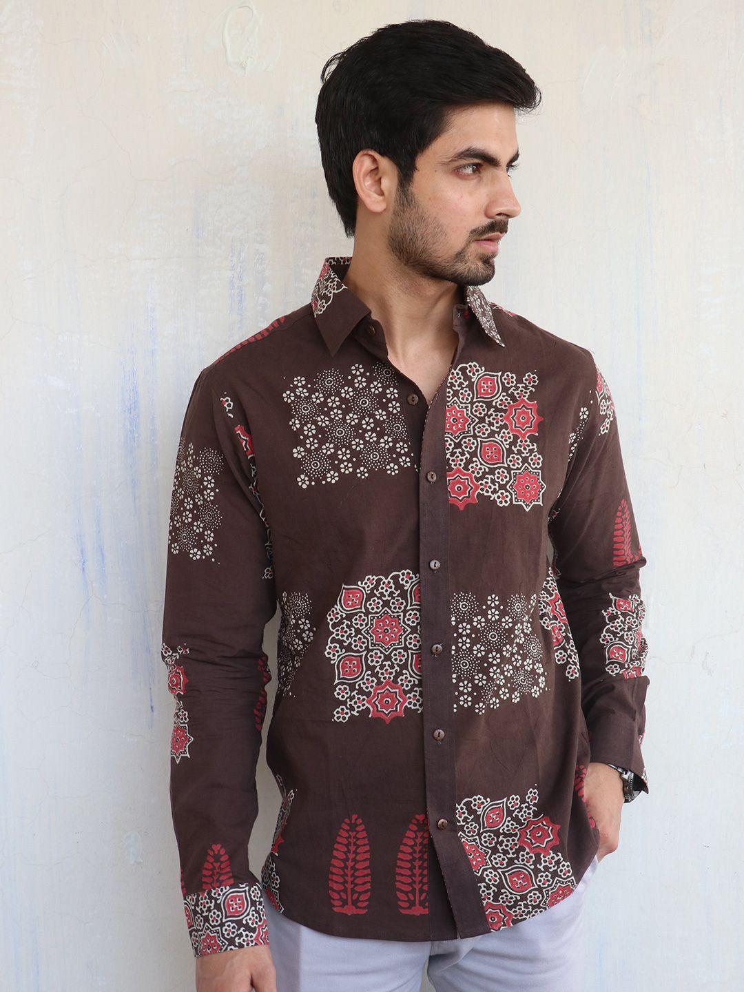 chidiyaa standard ethnic motifs printed casual cotton shirt