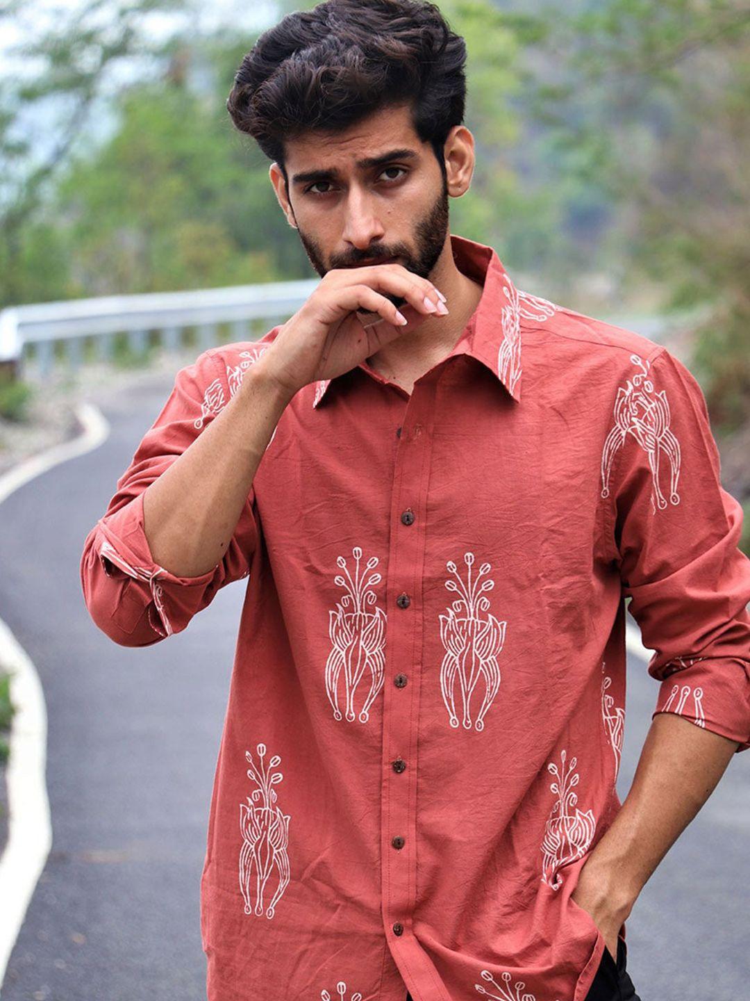 chidiyaa standard ethnic motifs printed cotton casual shirt