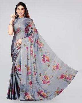 chiffon saree with embellished border