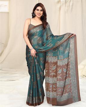 chiffon saree with woven border