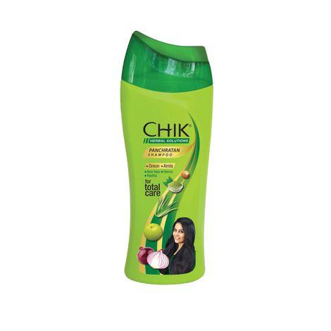 chik panchratan herbal solution total hair care shampoo, for soft, smooth & voluminous hair, 175ml