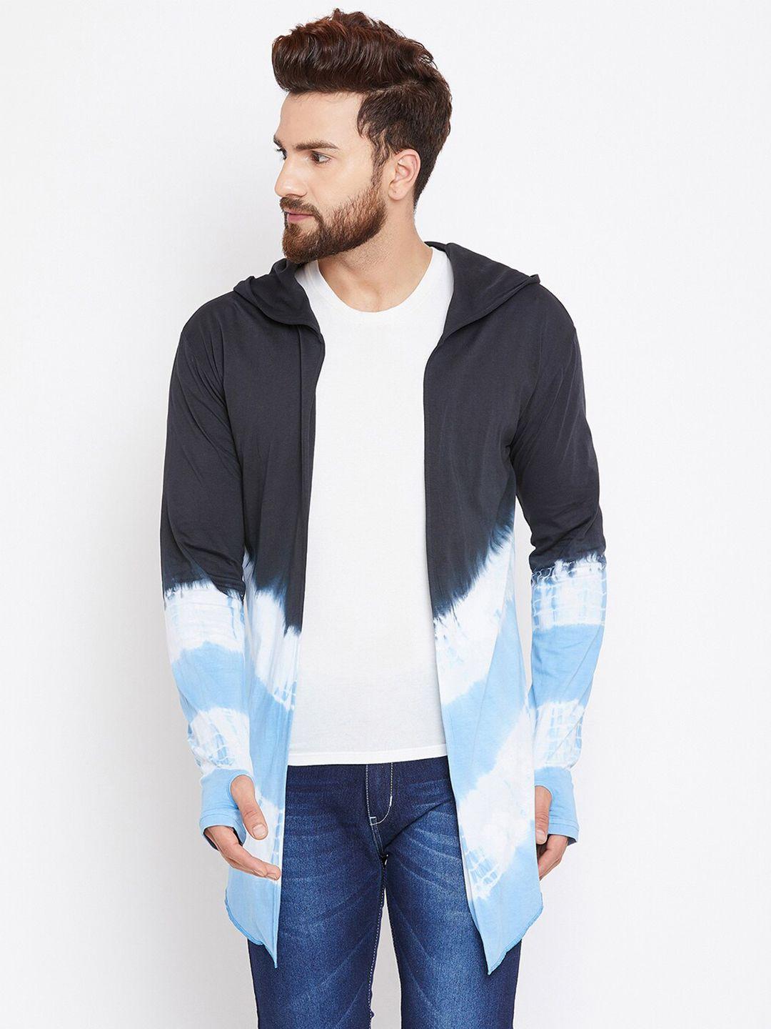 chill winston abstract printed longline pure cotton cardigan