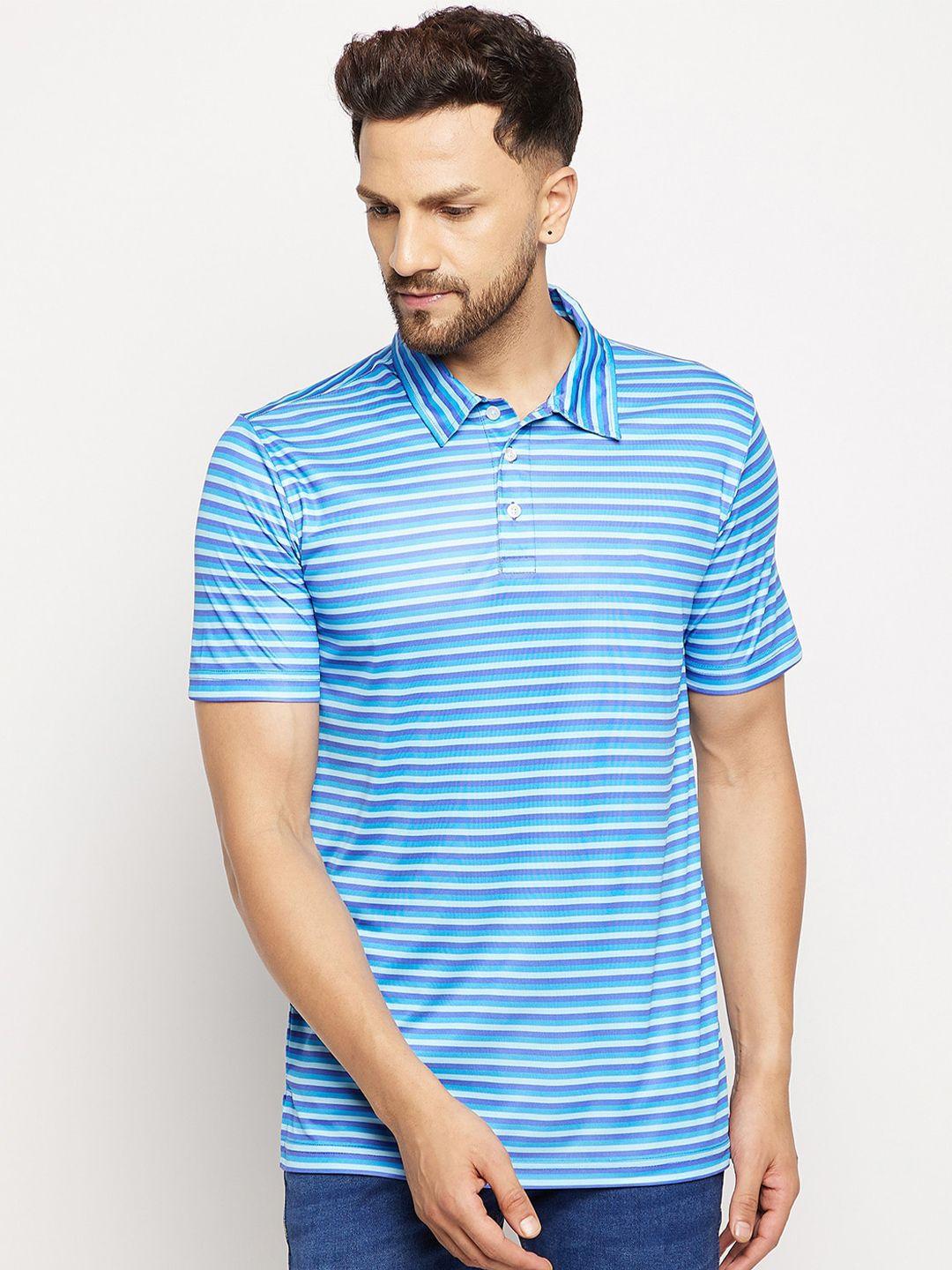 chill winston striped polo collar t-shirt