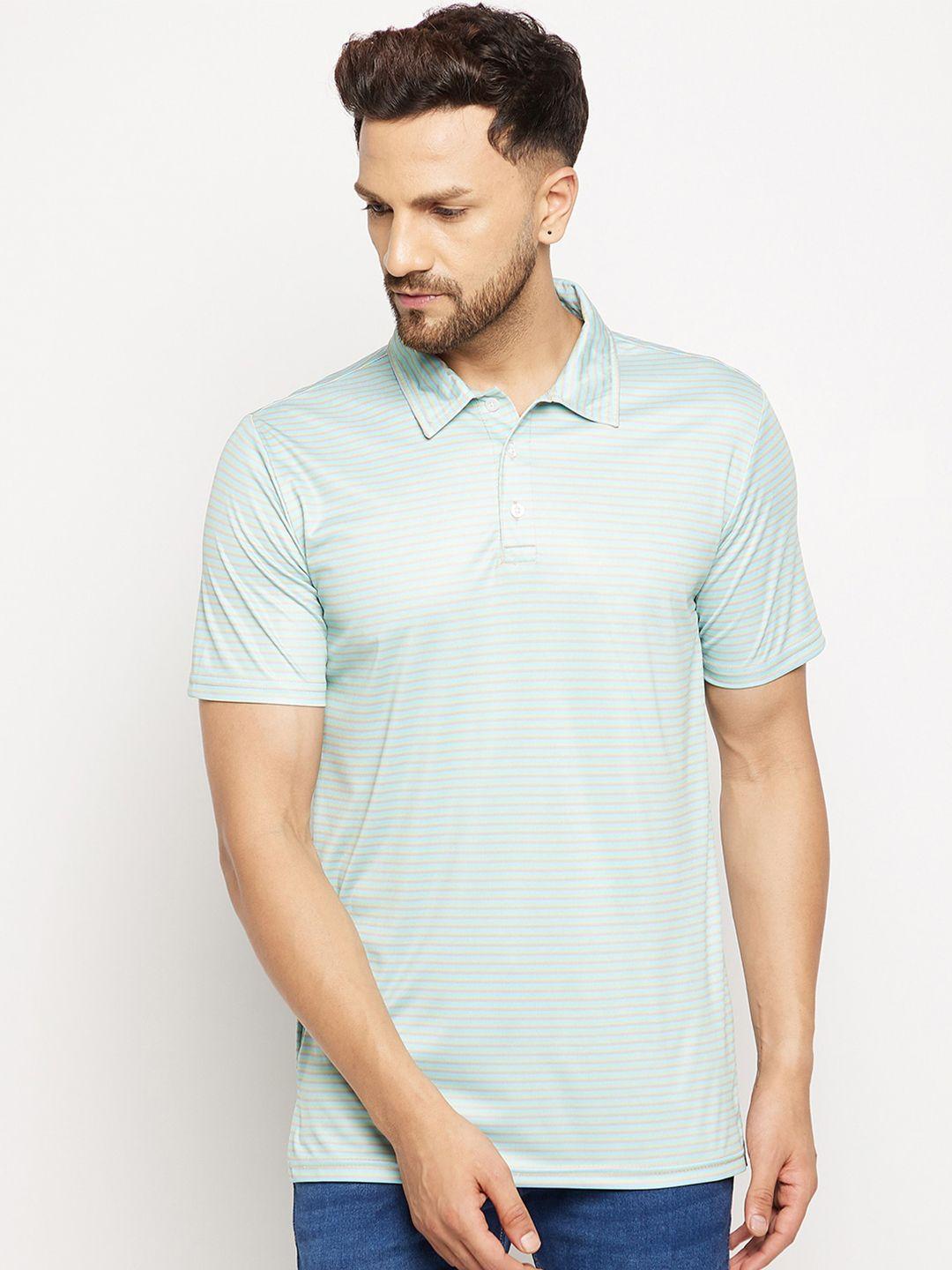 chill winston striped polo collar t-shirt