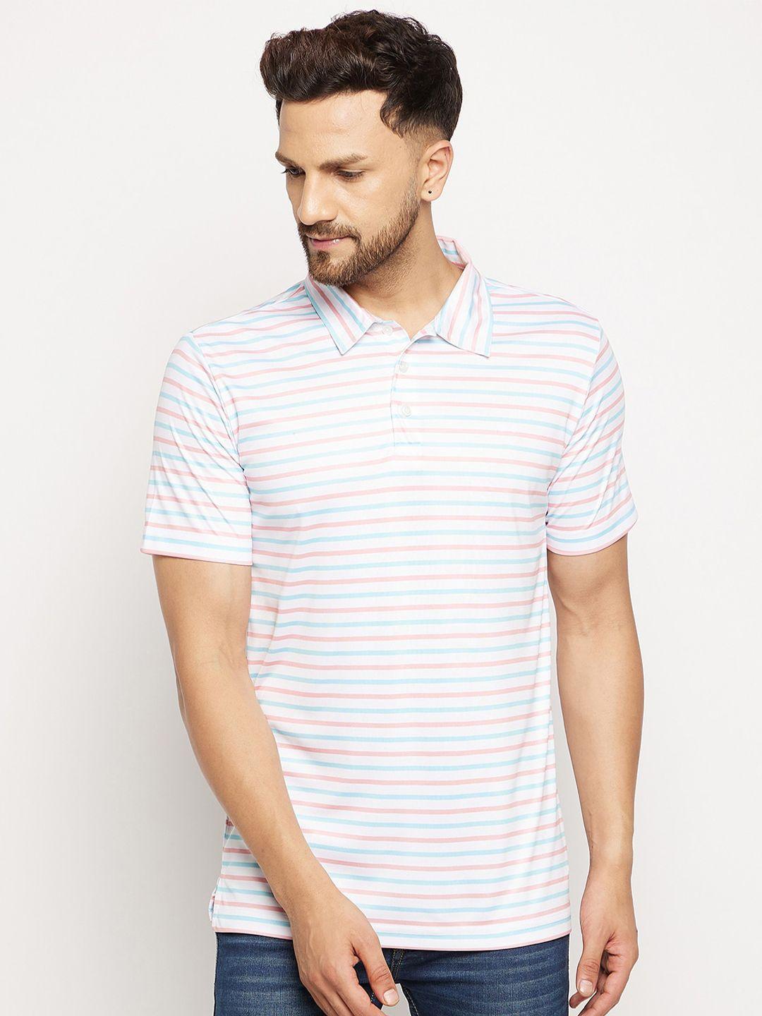 chill winston striped polo collar t-shirt