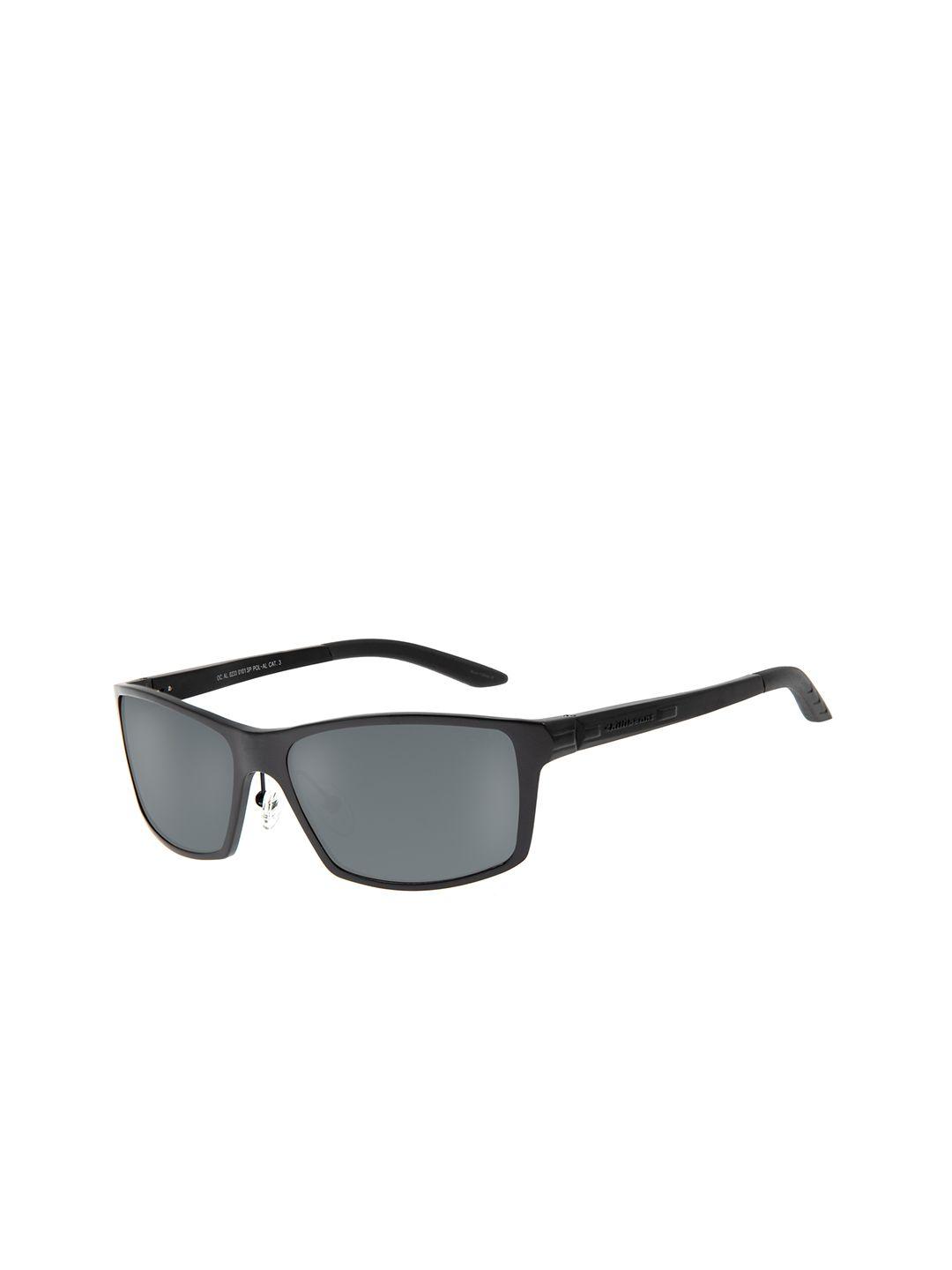 chilli beans men grey lens & black aviator sunglasses with uv protected lens