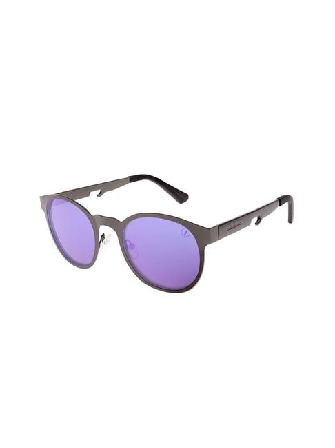 chilli beans purple round uv protection unisex sunglasses