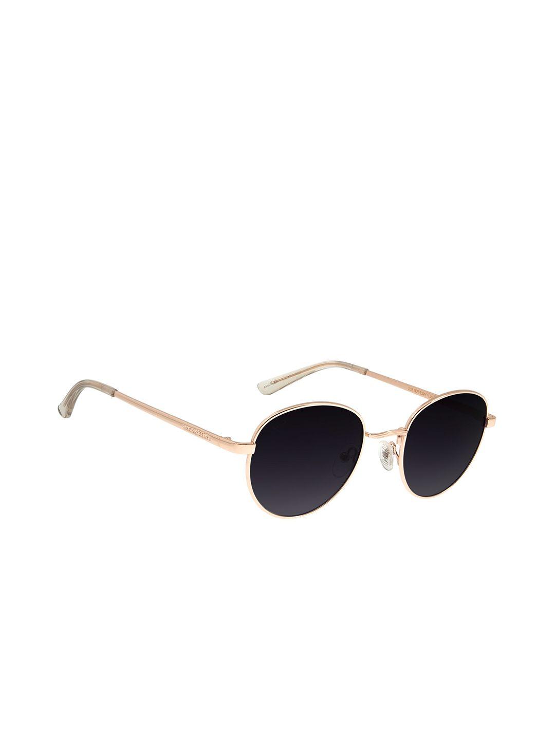 chilli beans unisex black lens & gold-toned sunglasses with uv protected lens ocmt25172030