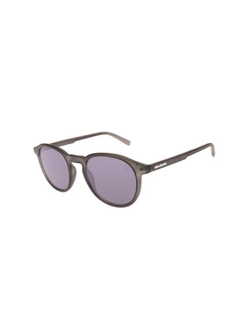 chilli beans grey round uv protection unisex sunglasses