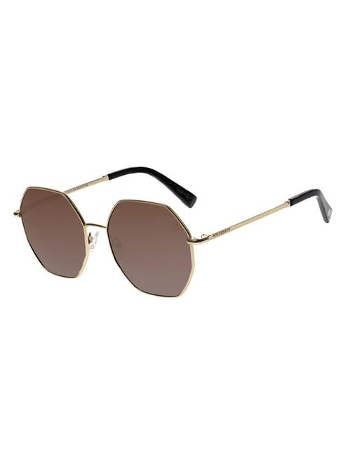 chilli beans maroon round uv protection unisex sunglasses