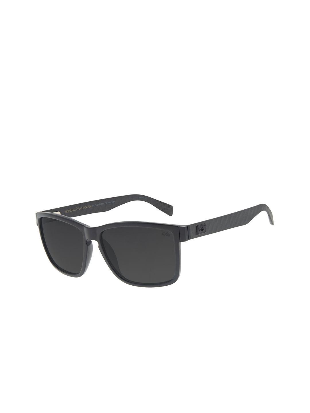 chilli beans men black lens & black square sunglasses with uv protected lens