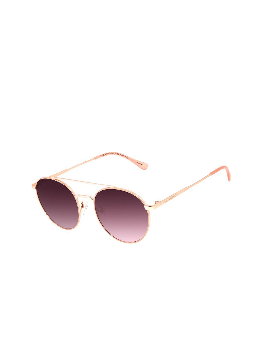 chilli beans purple lens & rose gold-toned sunglasses uv protected lens ocmt31312095