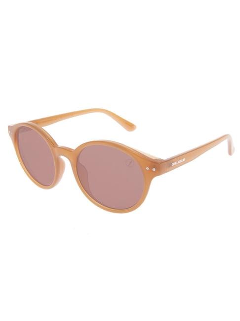 chilli beans purple round uv protection sunglasses for women